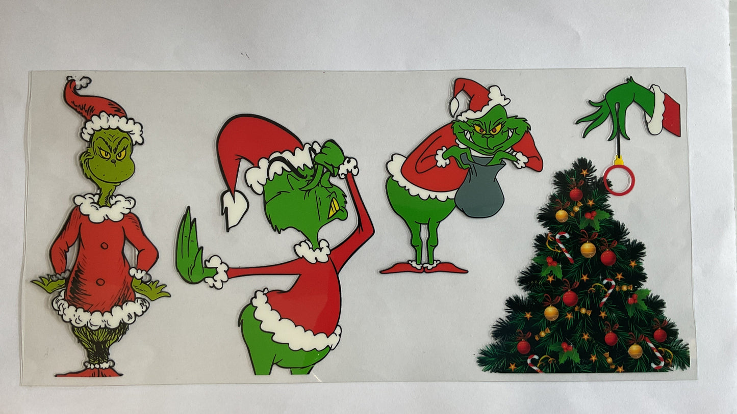 #1 - Grinch UV DTF Tumbler Wrap