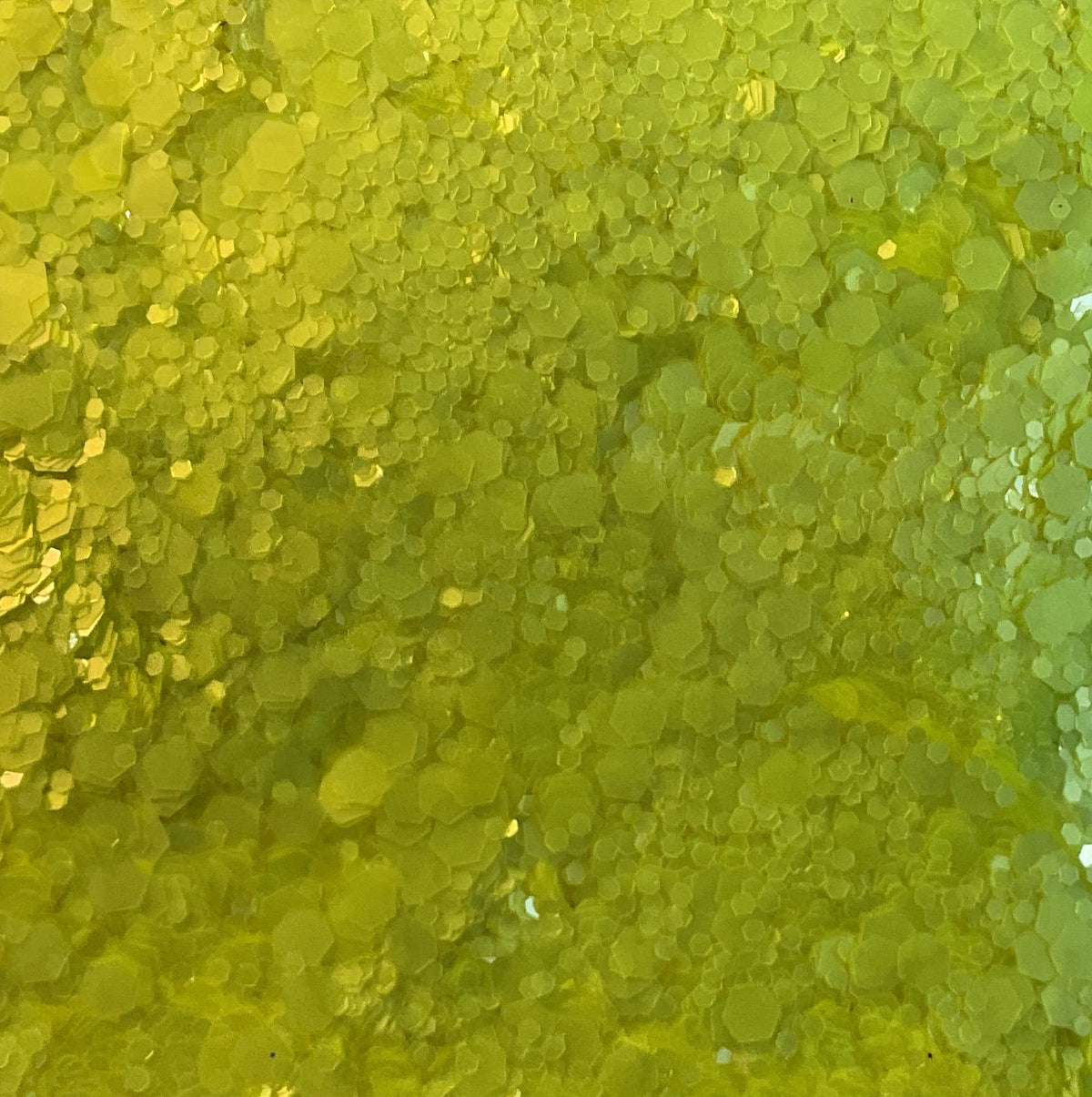 GLITTER Chunky - Neon Yellow Flat - Resealable 50g Bag