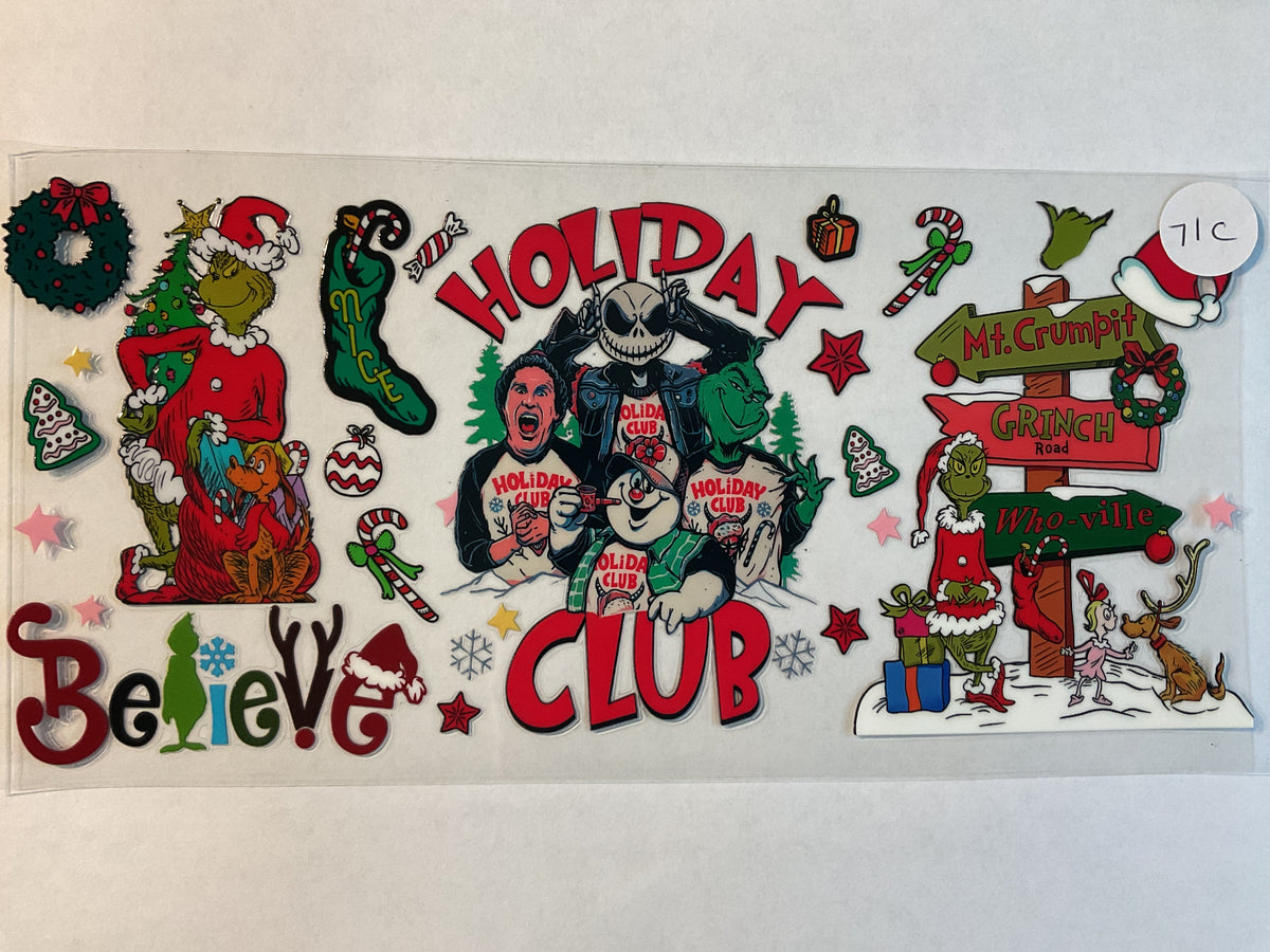 71C - Christmas Movie Characters - UV DTF