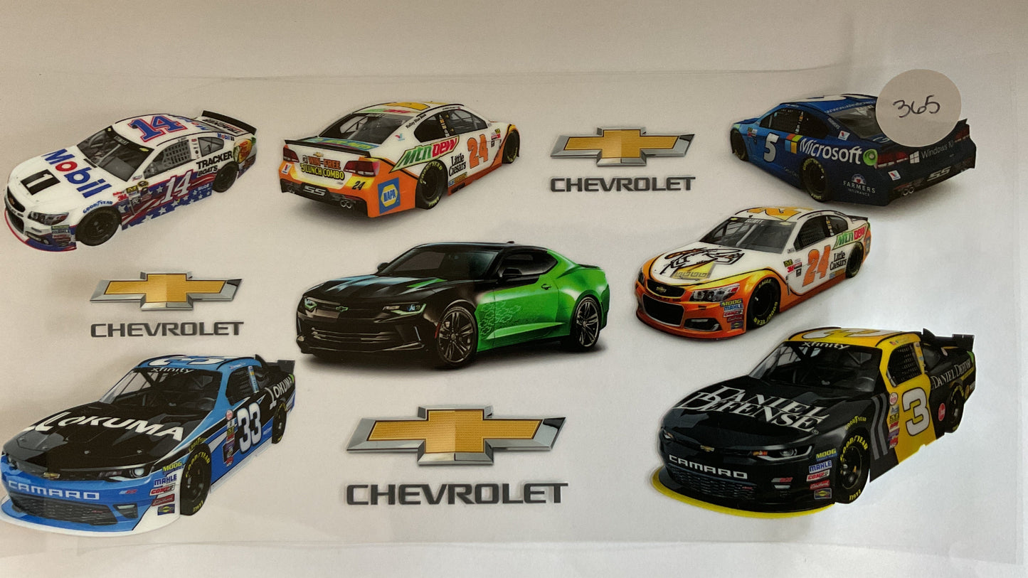 #365 - Racing Cars - UV DTF Tumbler Wraps