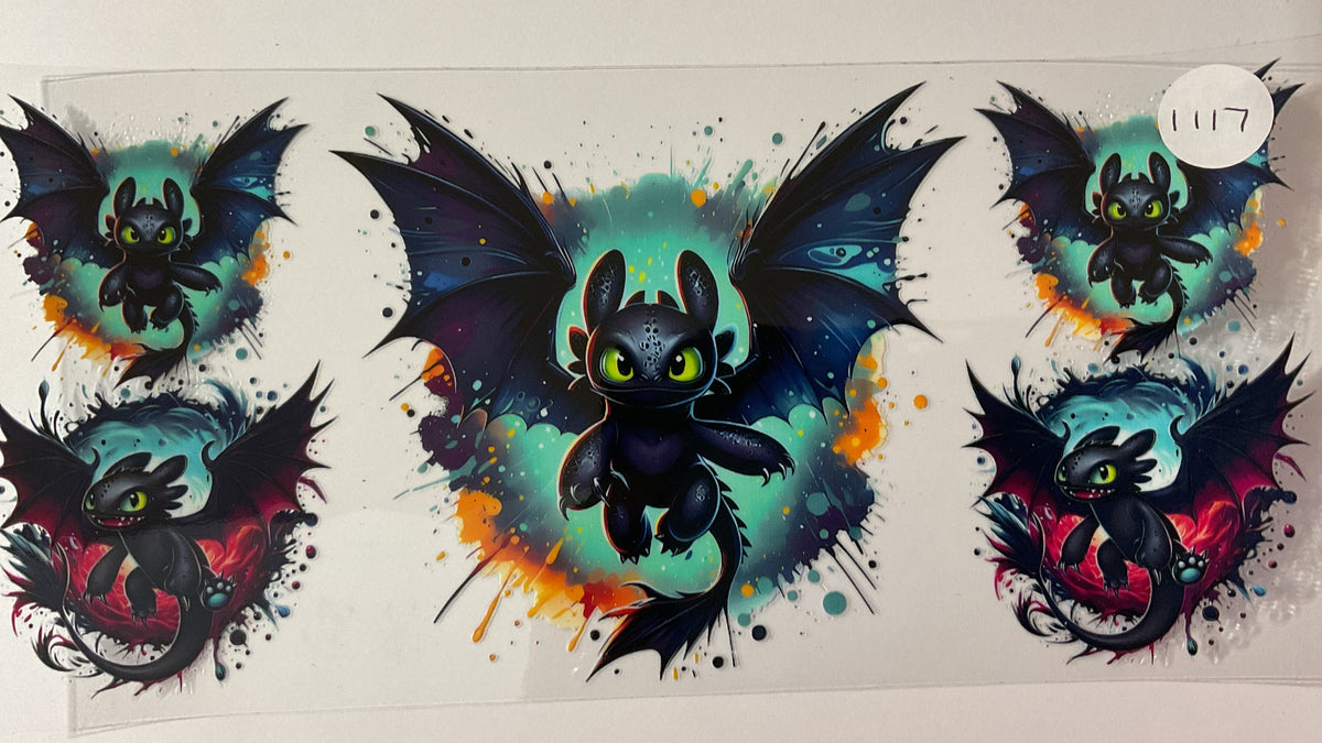#1117 - Black Dragon - UV DTF