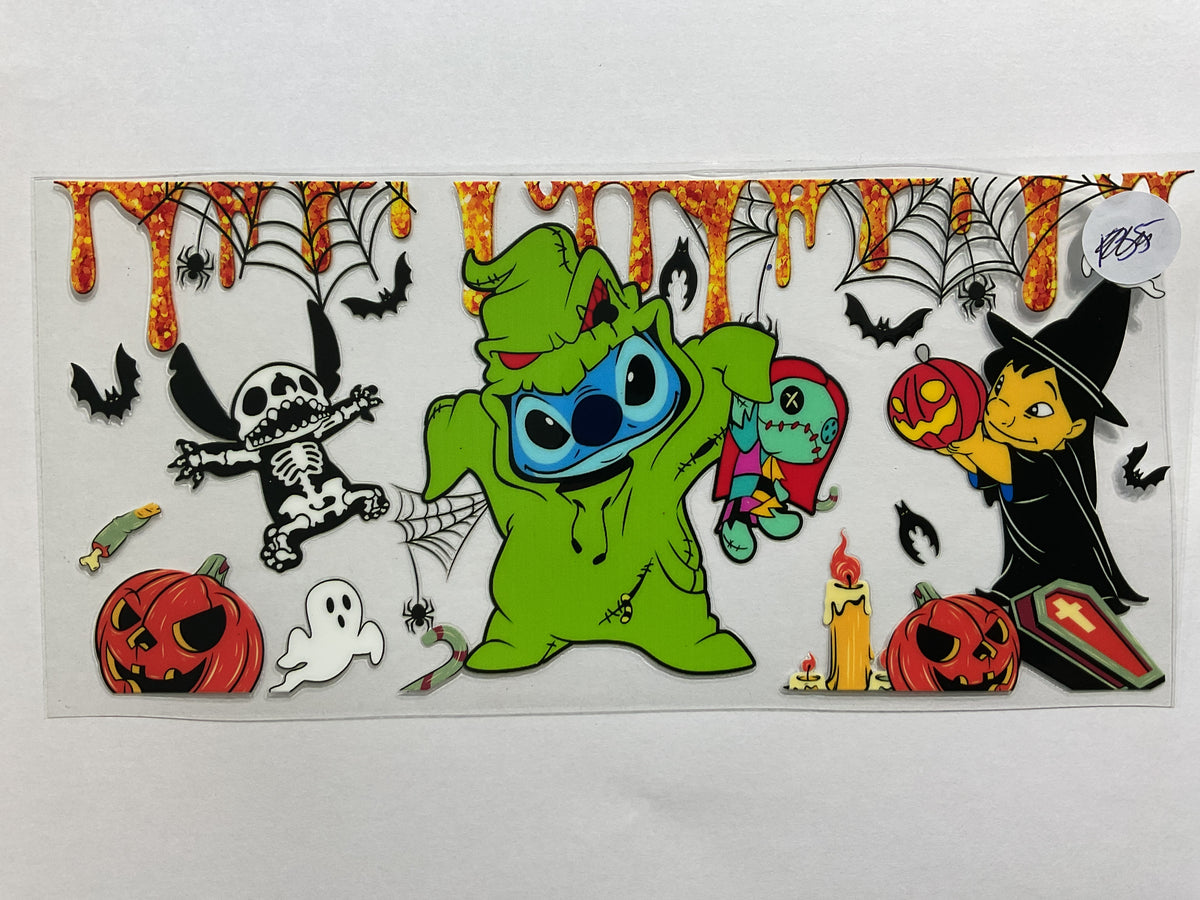 17KH - Blue Guy in Green Guy Costume - UV DTF