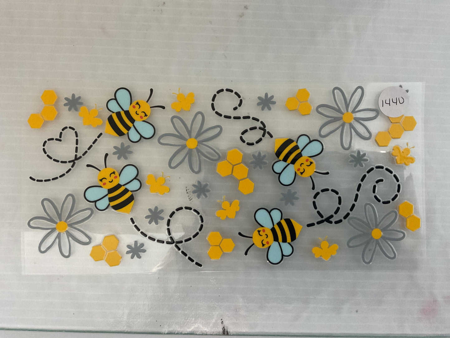 #1440 - Bees - UV DTF
