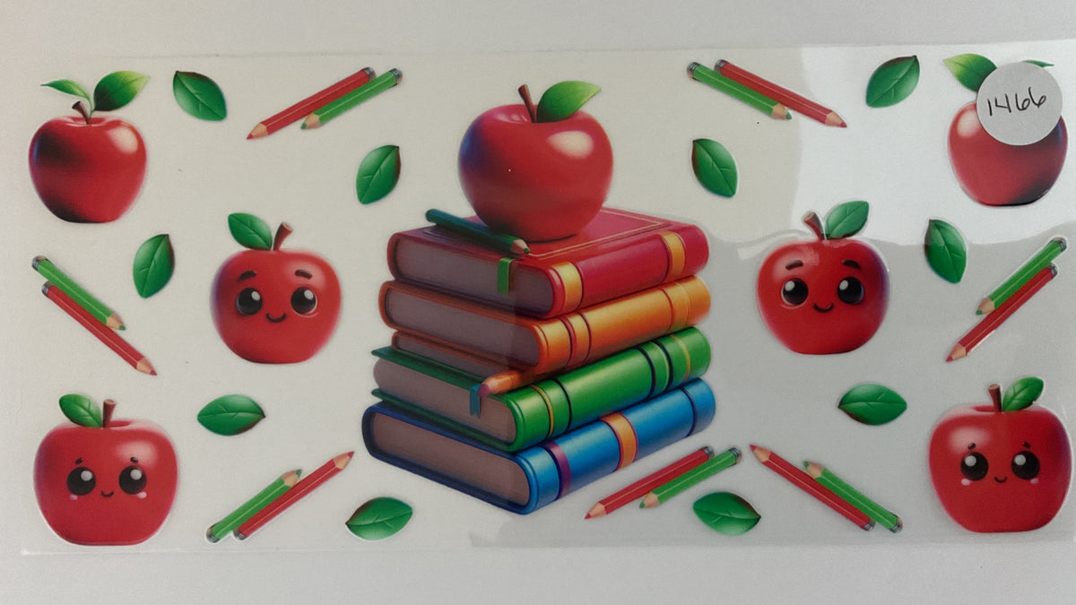#1466 - Apples Books - UV DTF