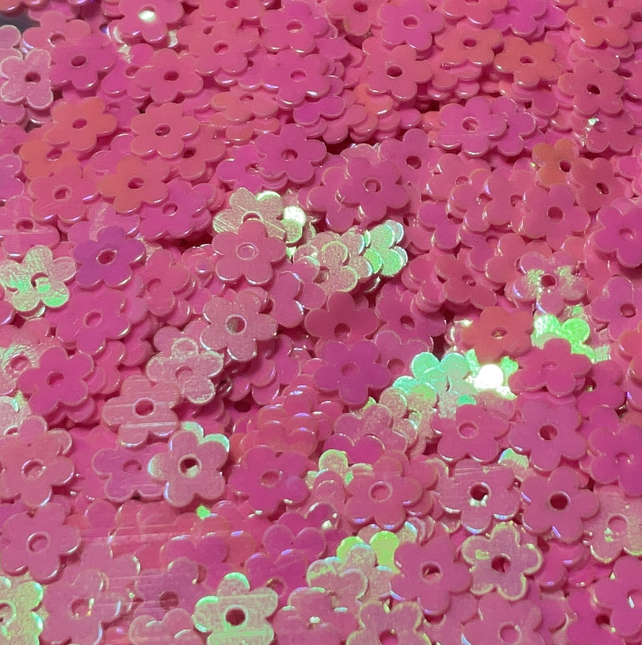 Pink Flowers - Glitter Shapes