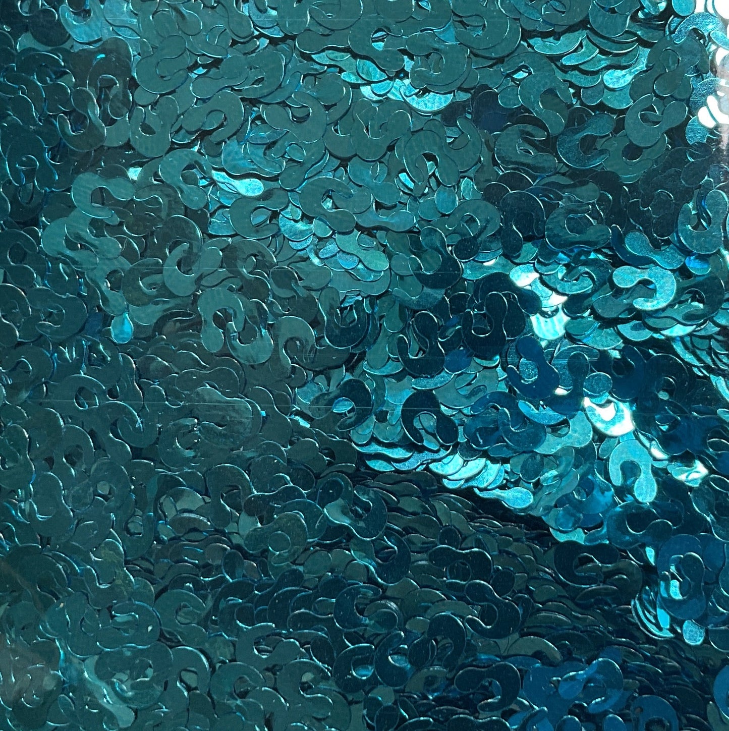Blue Metallic Leopard Spots - Glitter Shapes