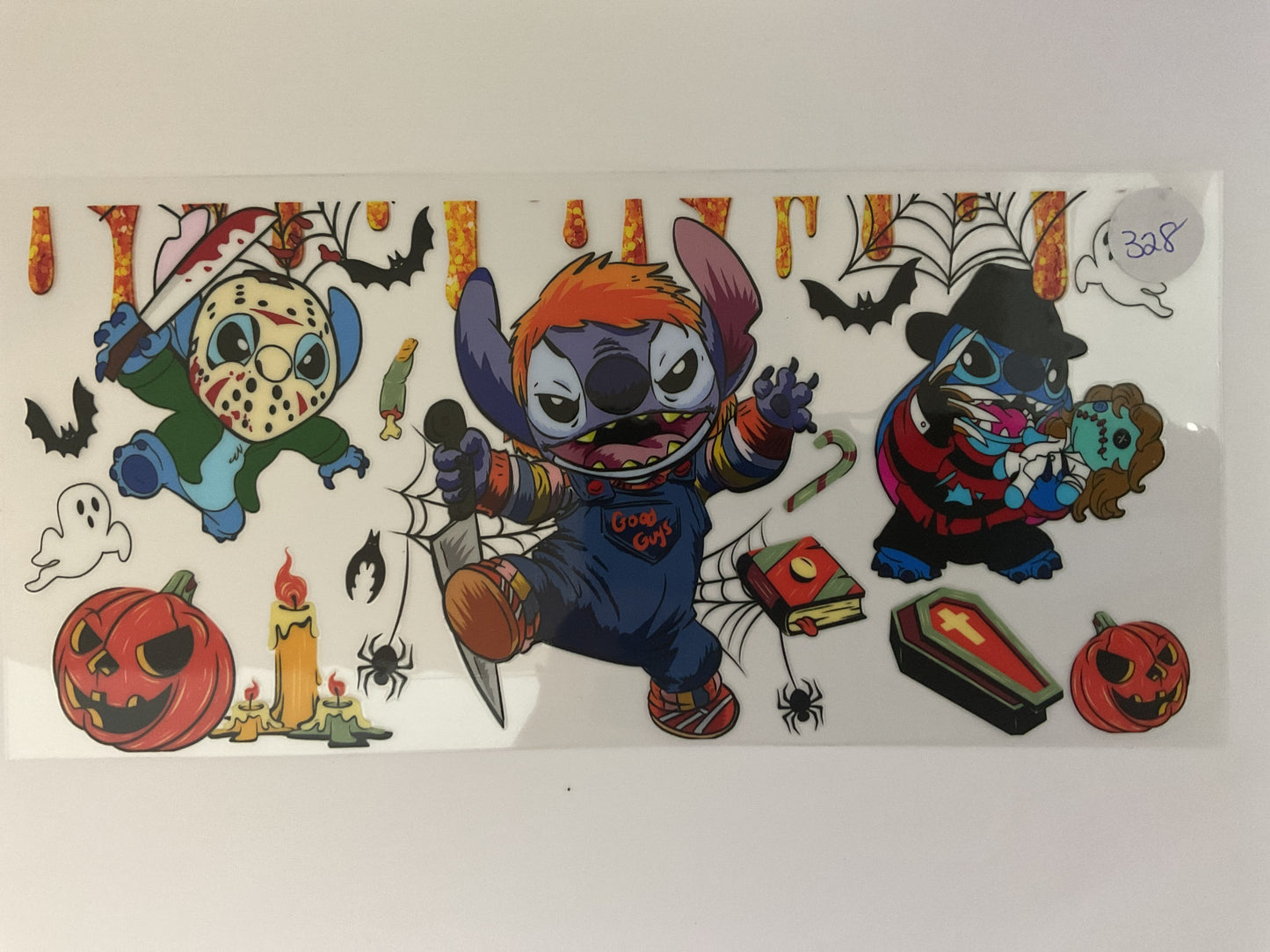 #328H - Blue Guy Halloween - UV DTF