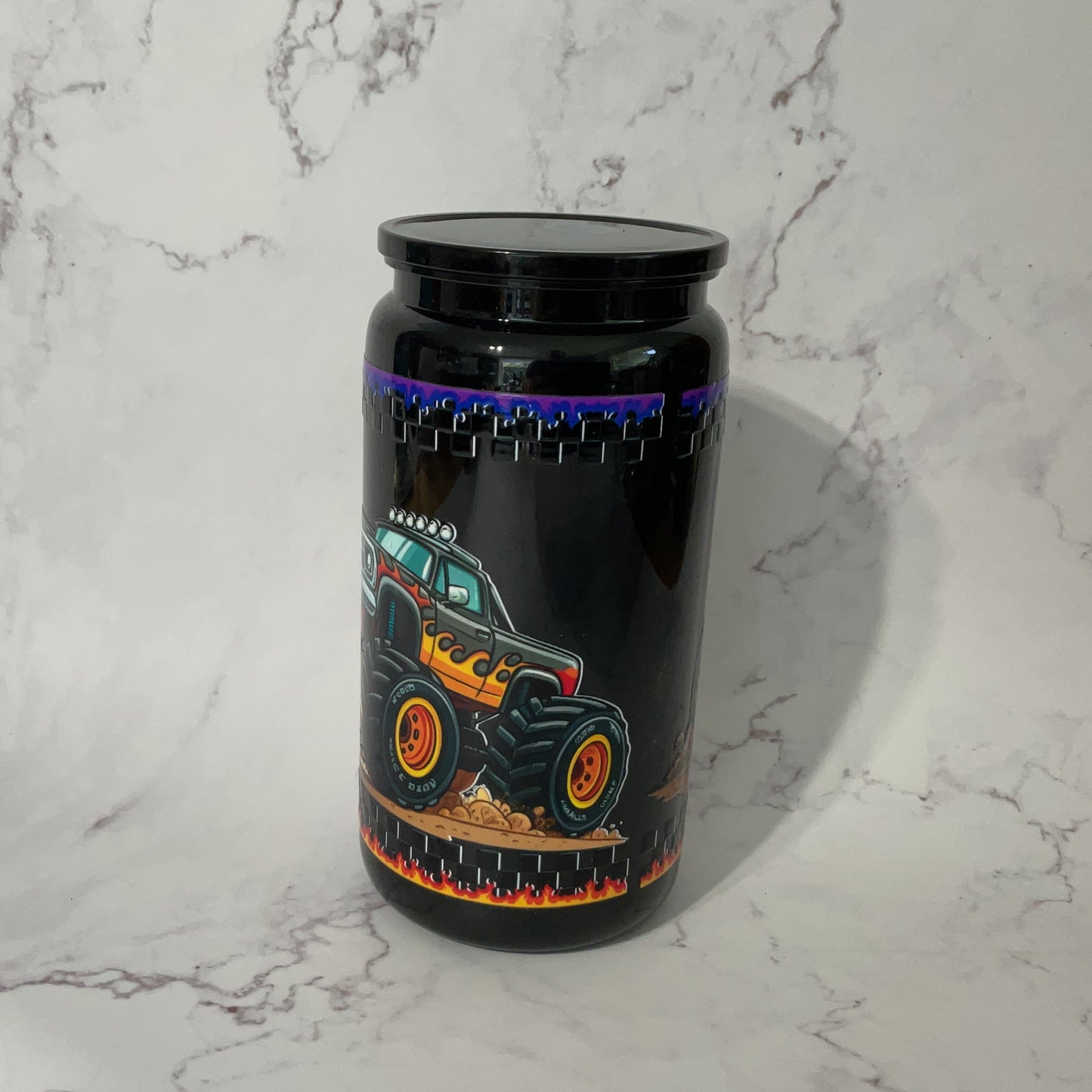 16oz Monster Trucks Tumbler