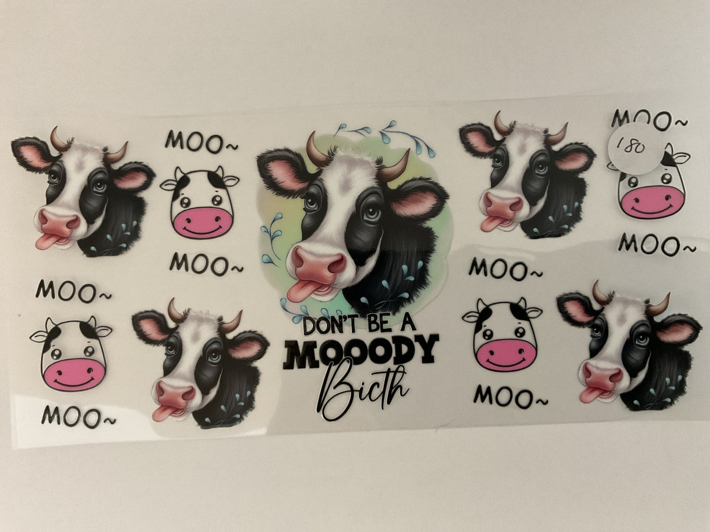 #180 - Cow - UV DTF