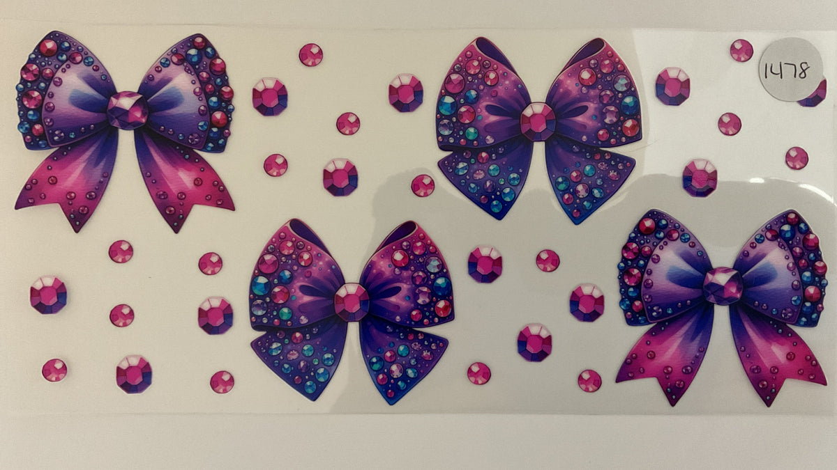 #1478 - Bows - UV DTF