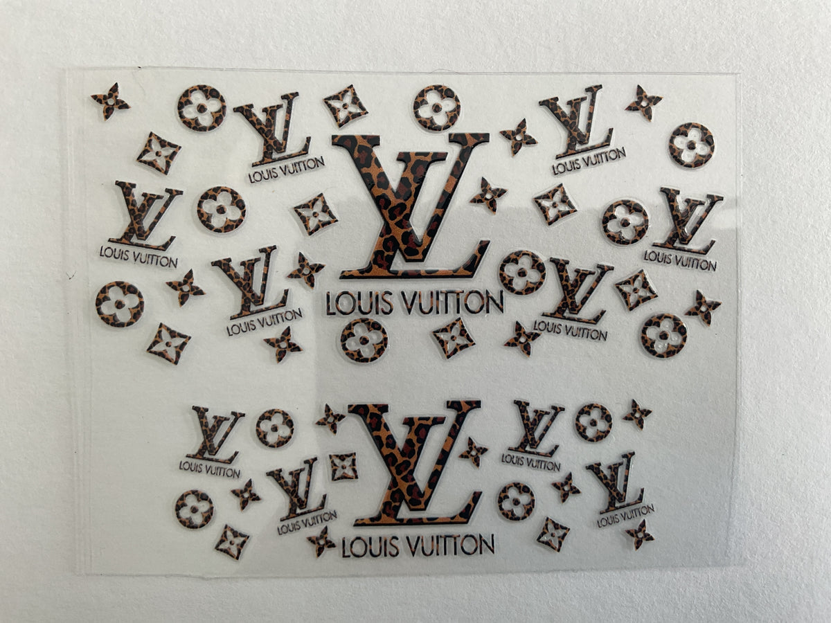 LV Brown Leopard - Tumbler Keychain Wrap