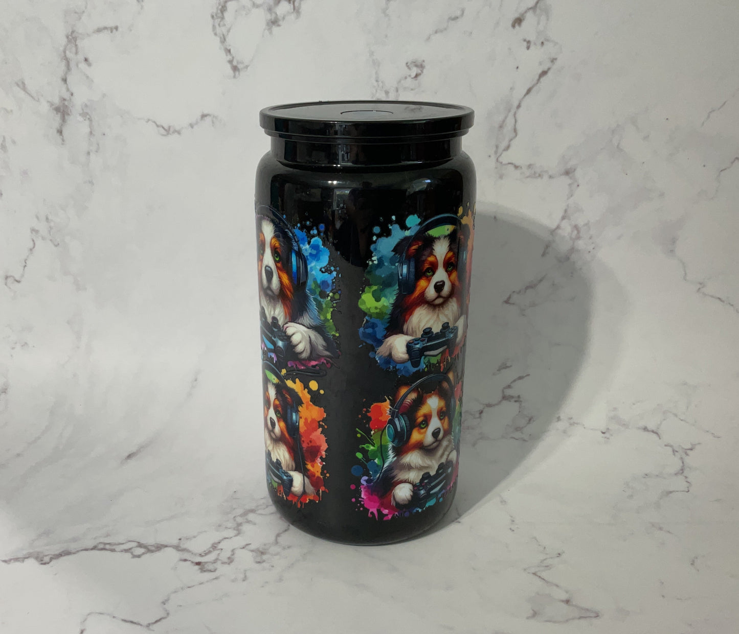 16oz Dog Gamer Tumbler