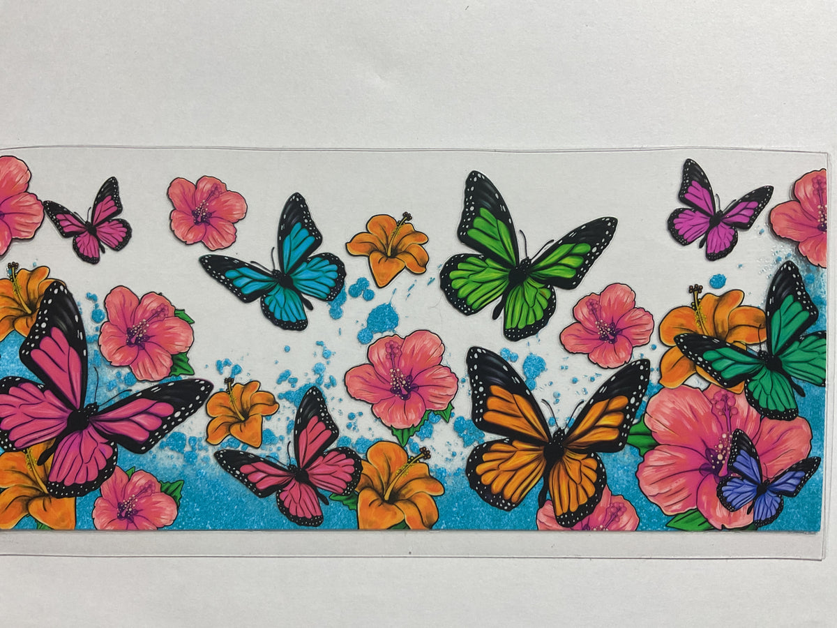 Butterflies & Flowers - UV DTF