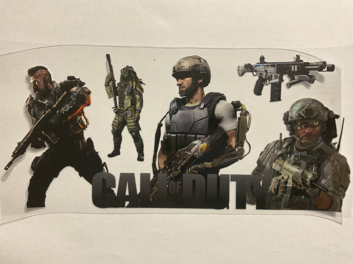 Game The Call Soldiers - UV DTF Tumbler Wrap