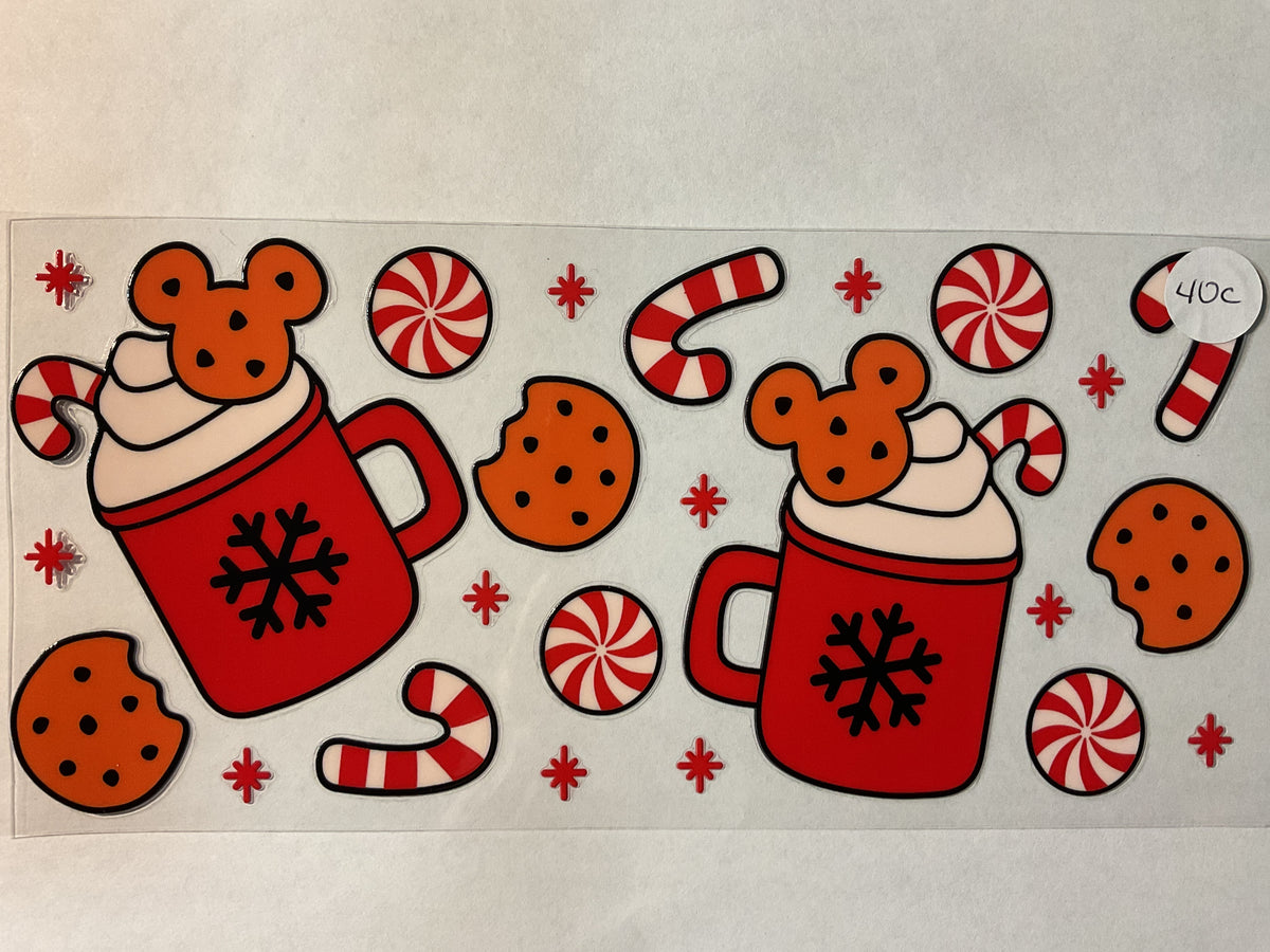 40C - Christmas Hot Chocolate - Tumbler Wrap