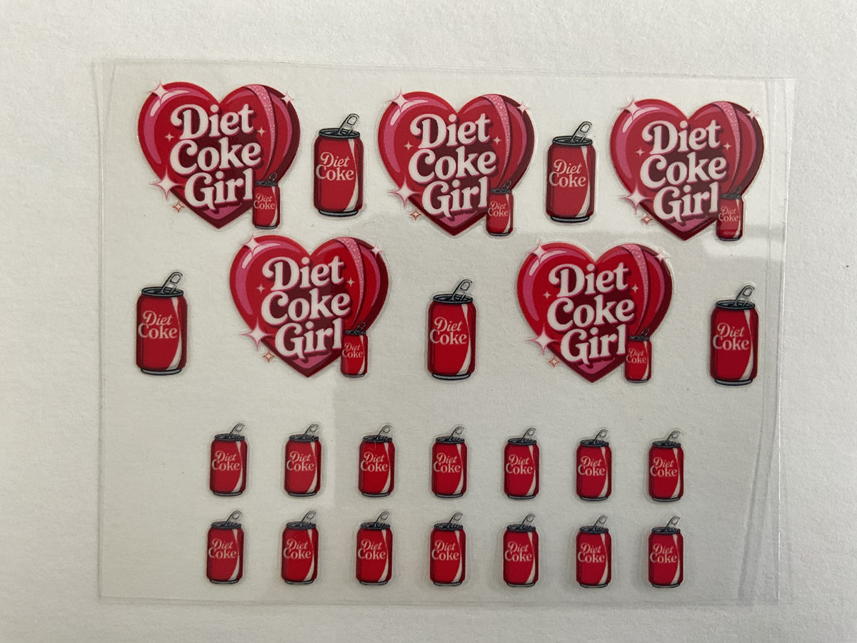 Diet Cola Girl - Tumbler Keychain Wrap