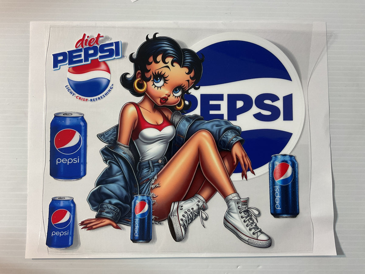 Betty Diet Pepsi - 20oz UV DTF