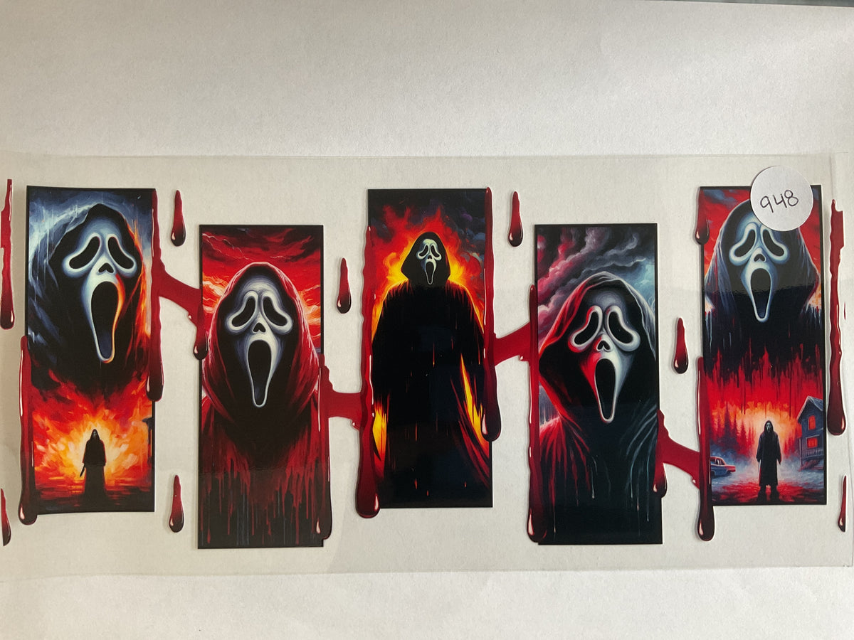 43H - Halloween Scary Movie Ghost - UV DTF