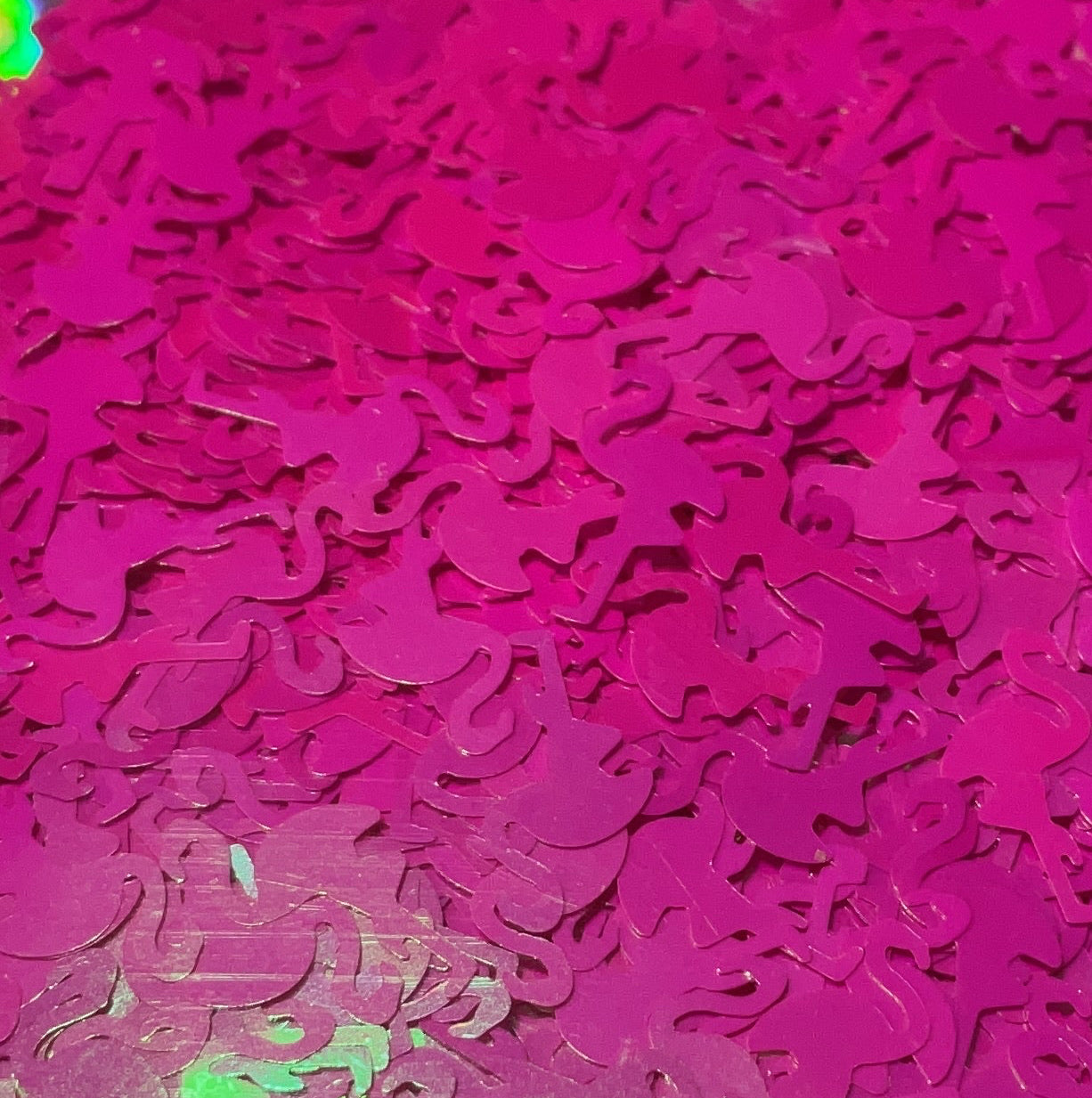 Flamingos - Glitter Shapes