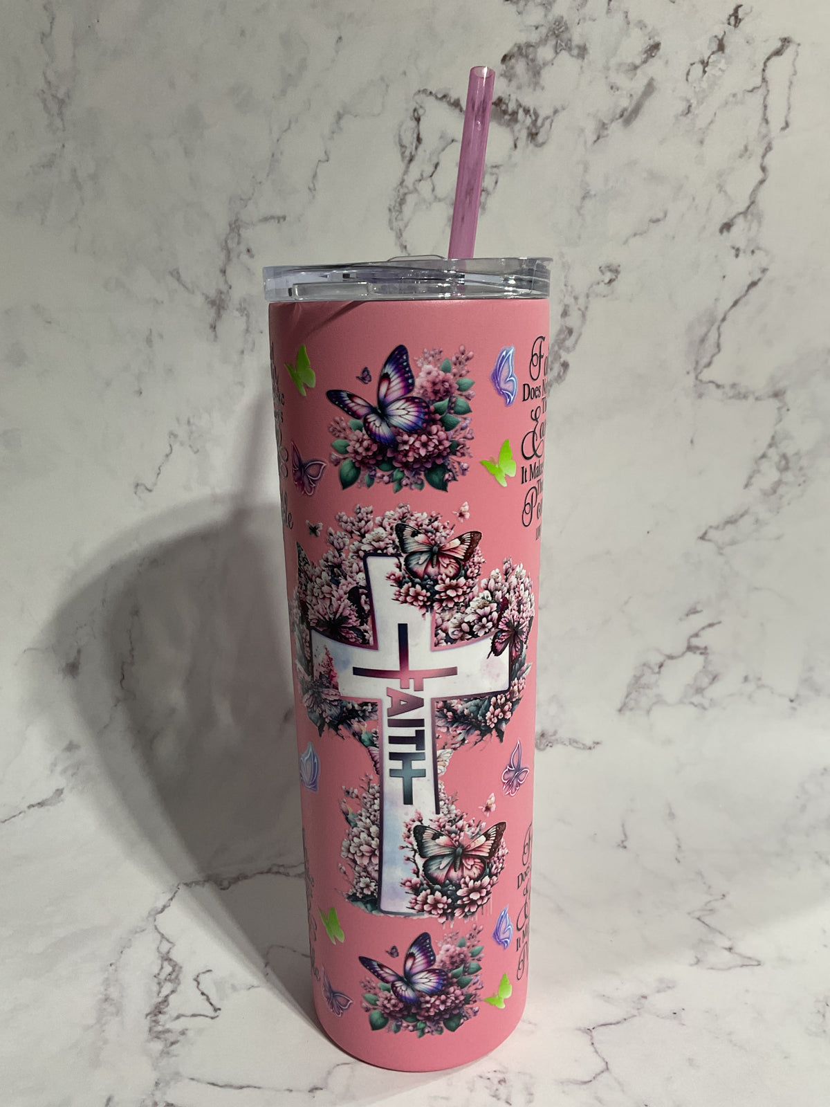 Faith Does Not Make Things Easy It Makes Them Possible - 20oz Stainless Steel Tumbler