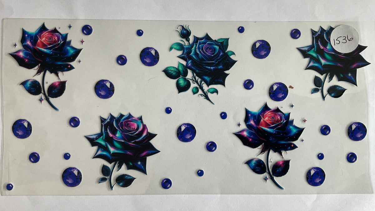 #1536 - Galaxy Roses - UV DTF
