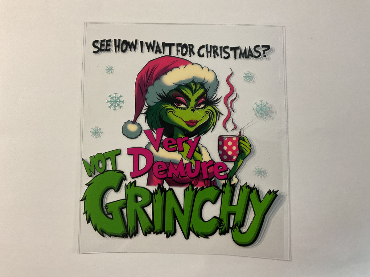 Green Christmas Lady - UV DTF