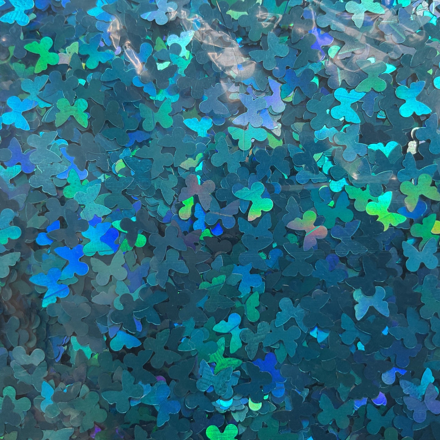 Blue Holographic Butterflies - Glitter Shapes