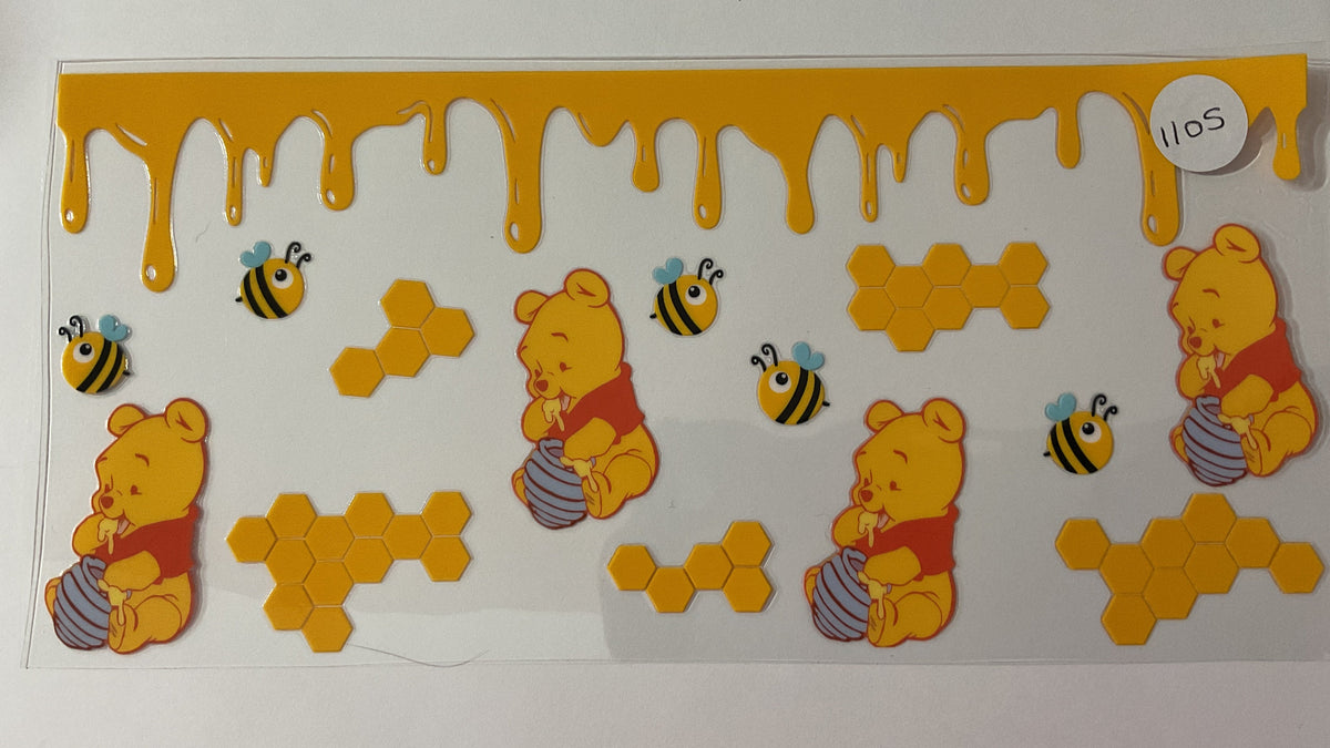 #1105 - Baby Honey Bear - UV DTF