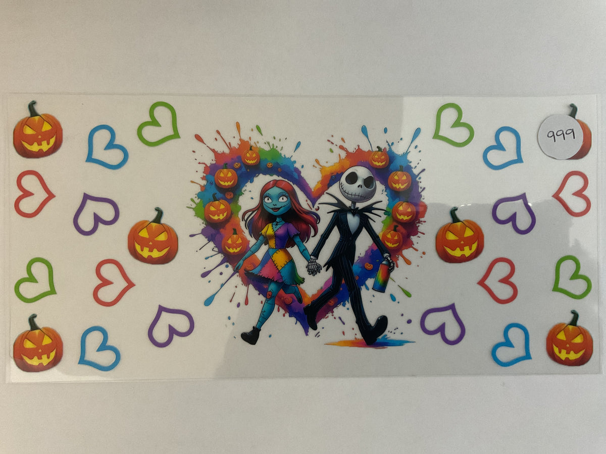 60H - Halloween Jack & Sally - UV DTF