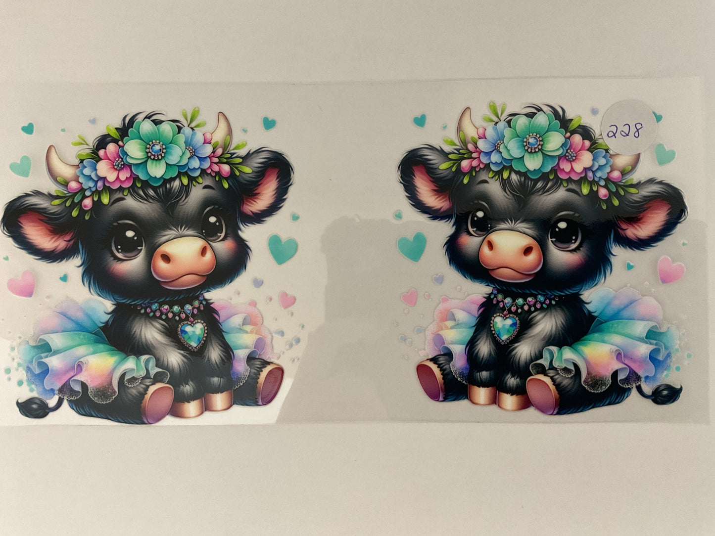 #228 - Cow - UV DTF
