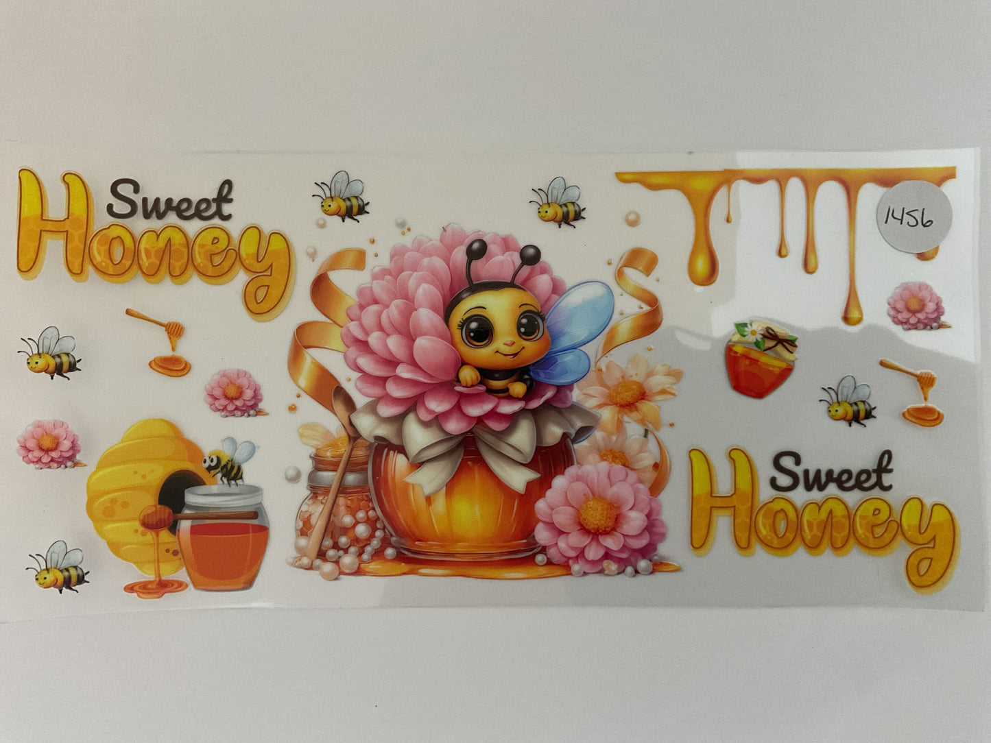 #1456 - Honey Bee - UV DTF