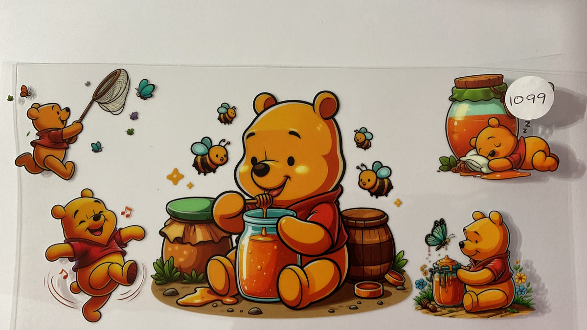 #1099 - Baby Honey Bear - UV DTF