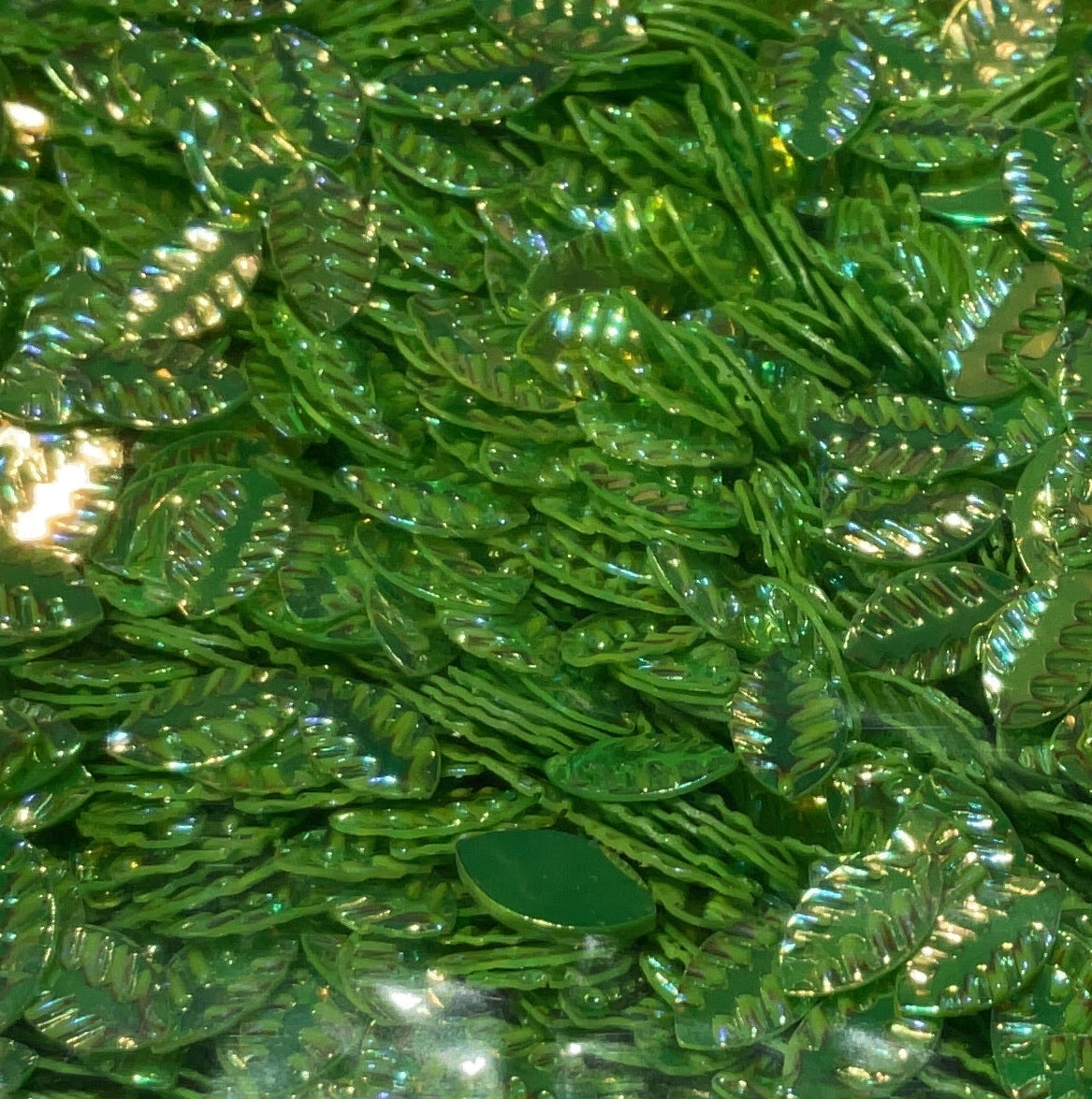Green Leaves - Glitter Shapes