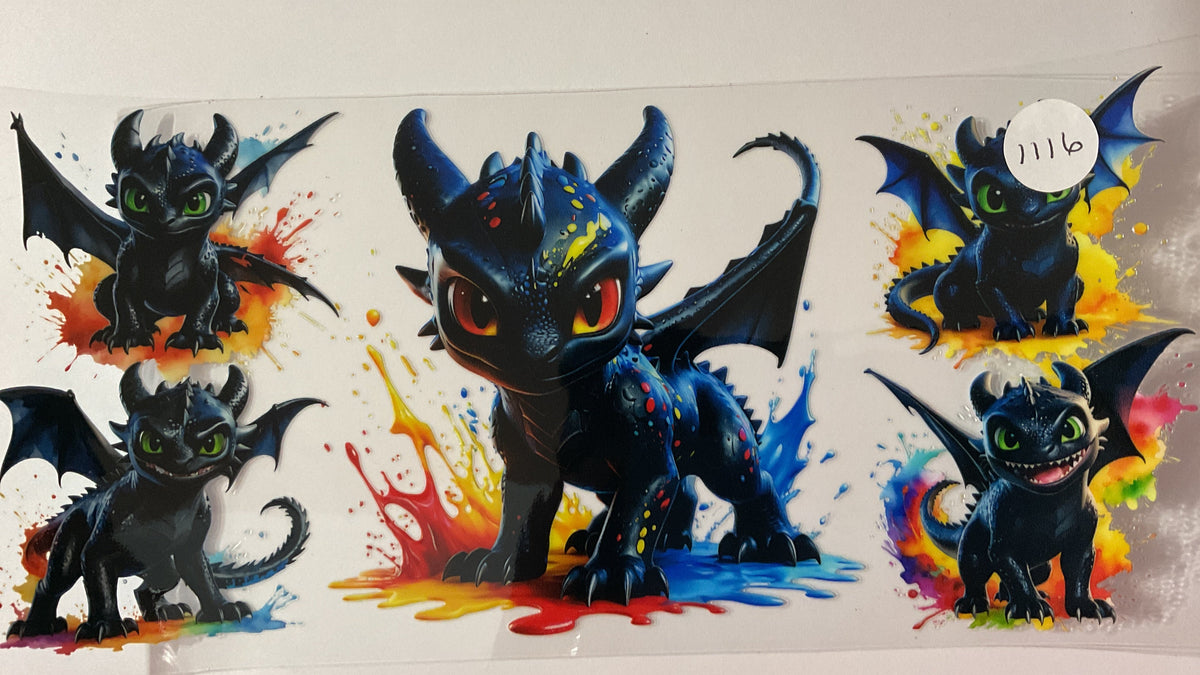 #1116 - Black Dragon - UV DTF