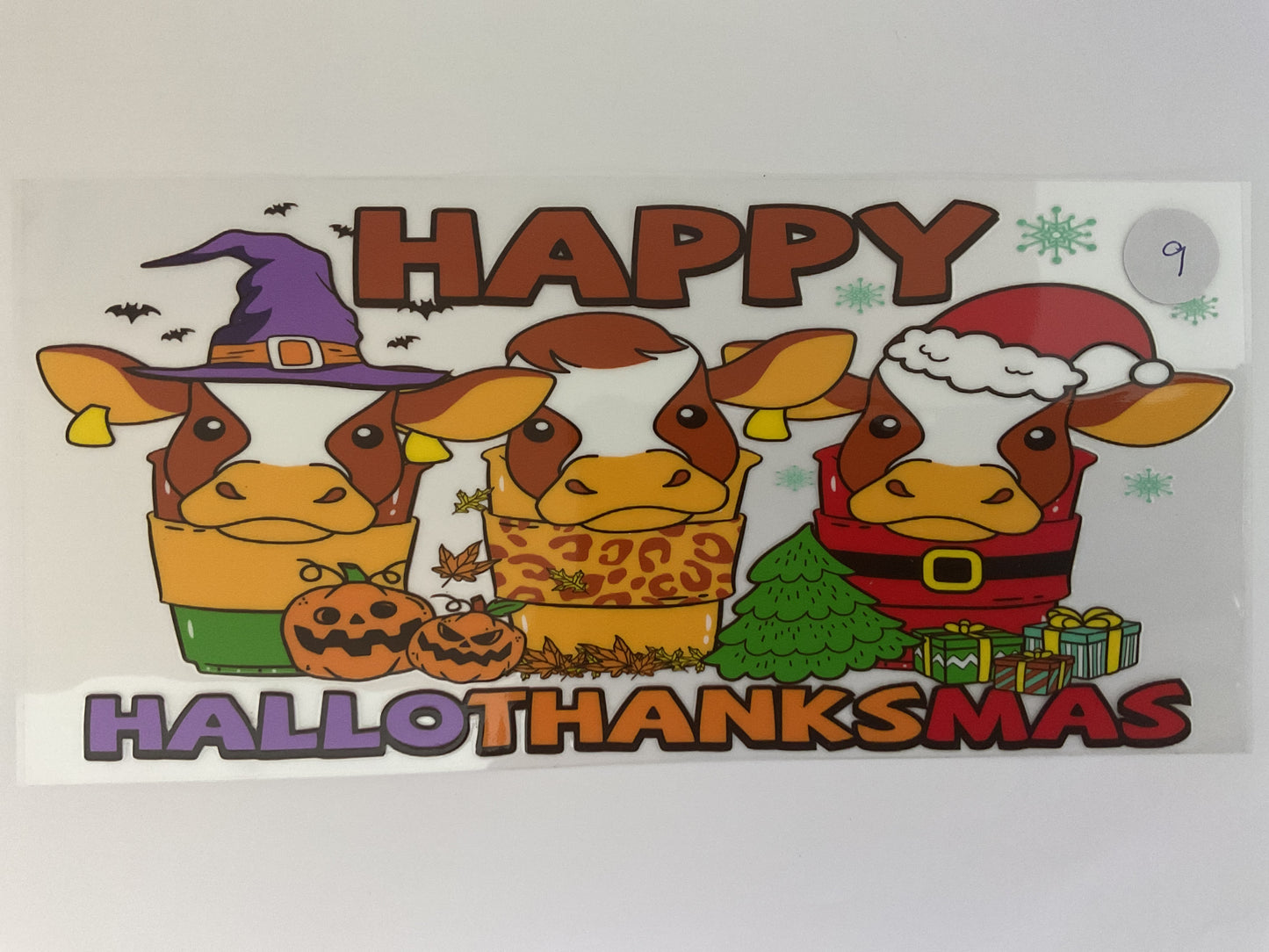 #9H - Happy Hallothanksmas - UV DTF