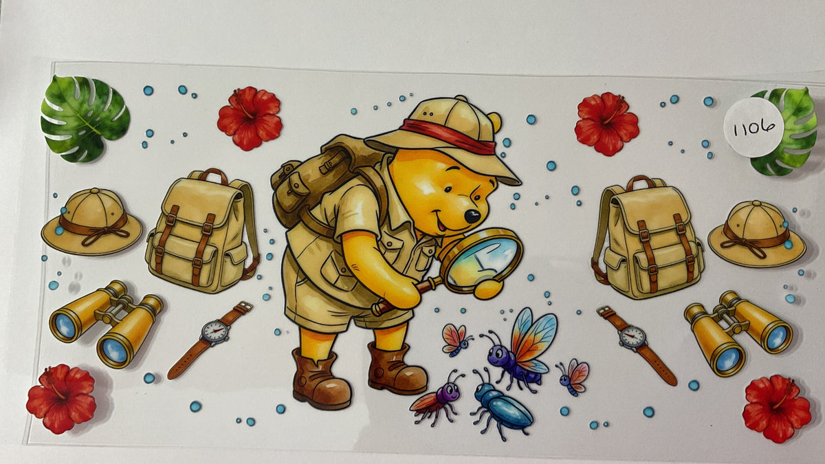 #1106 - Honey Bear Bugs - UV DTF