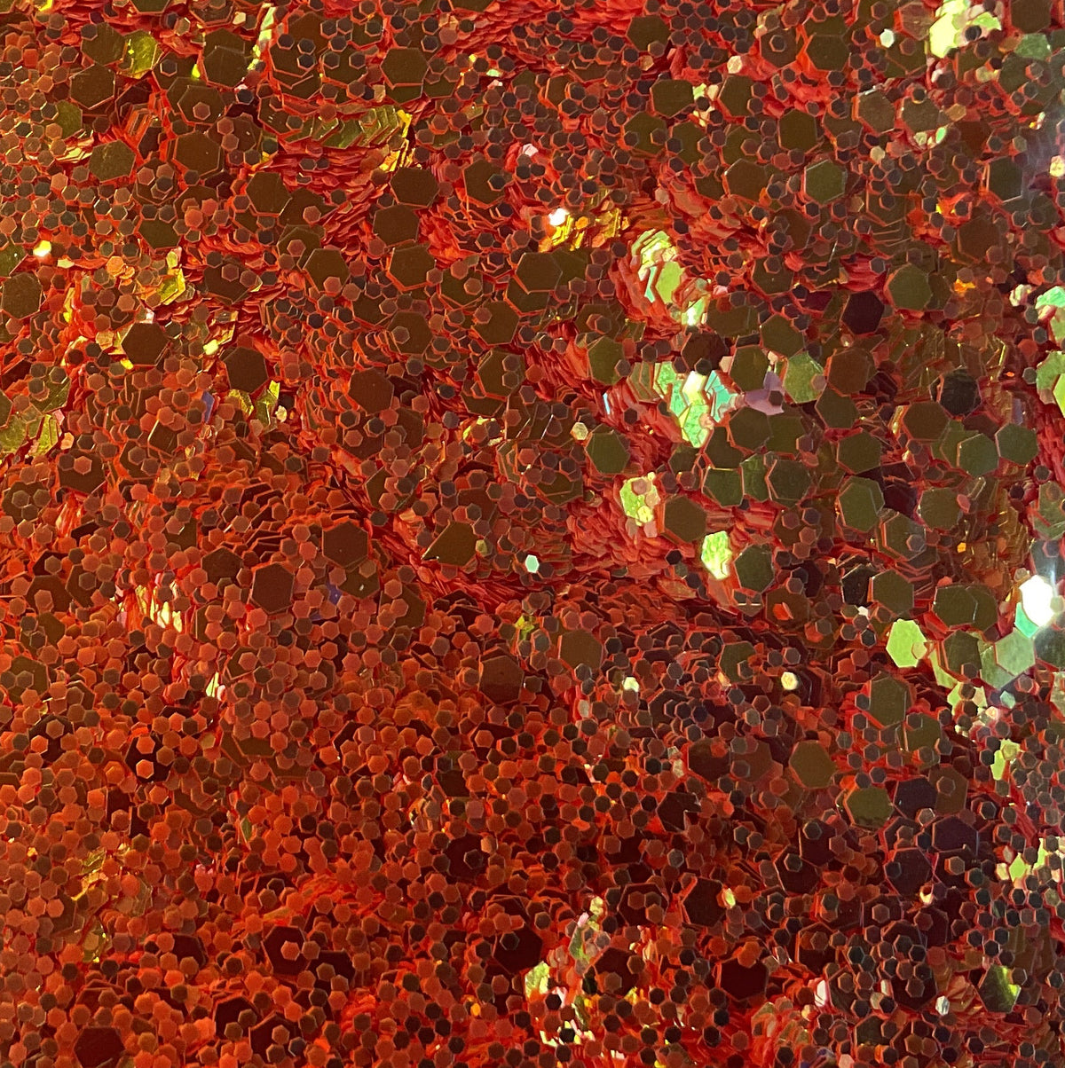 GLITTER Chunky - Orange Gold Mirror - Resealable 50g Bag