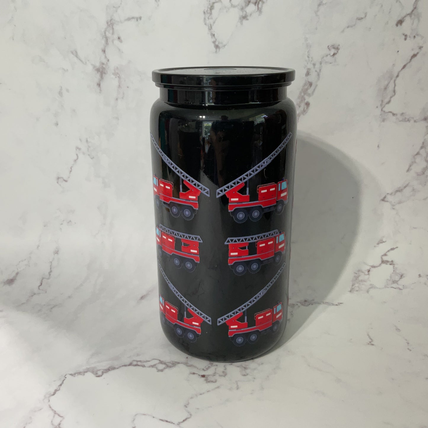 16oz Fire Truck Tumbler