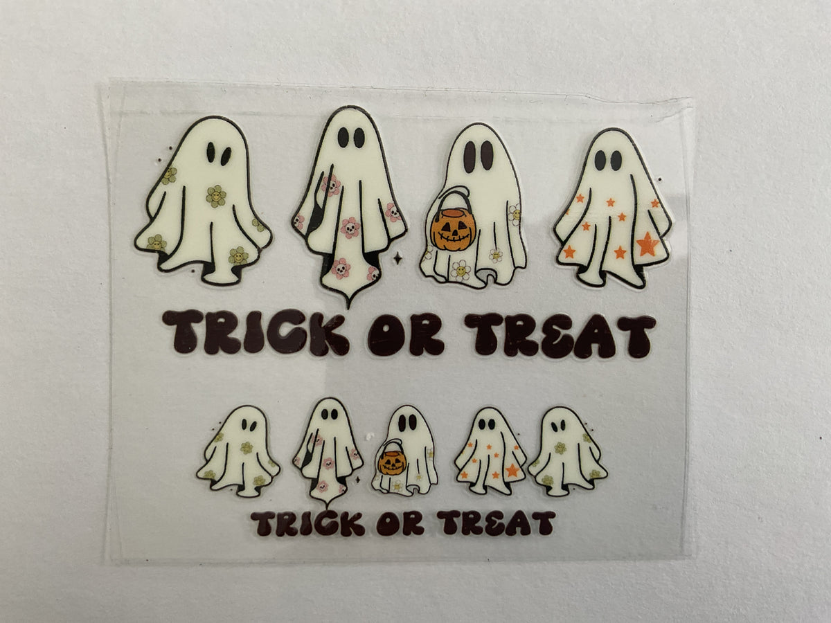 Halloween Trick or Treat Ghosts - Tumbler Keychain Wrap