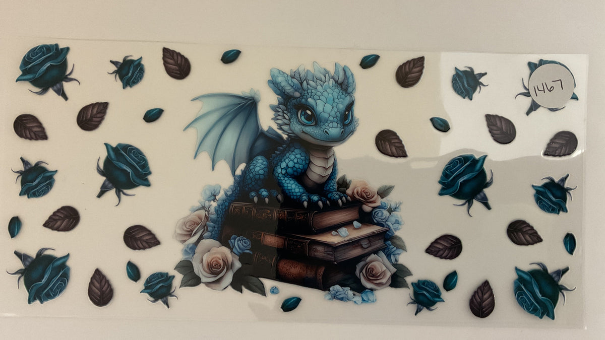#1467 - Dragon Books - UV DTF
