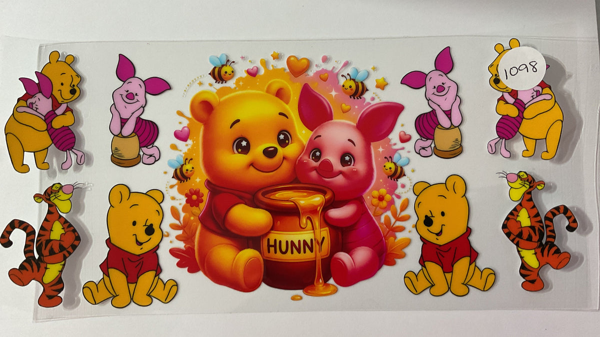 #1098 - Baby Honey Bear - UV DTF