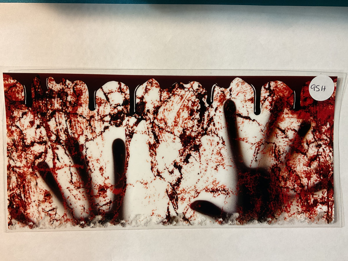 95H - Bloody Hands Window - UV DTF