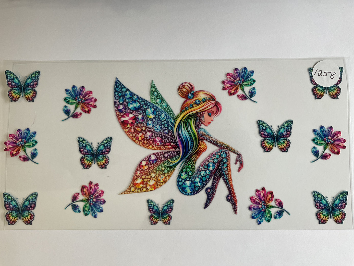#1258 - FAIRY UV DTF Tumbler Wrap