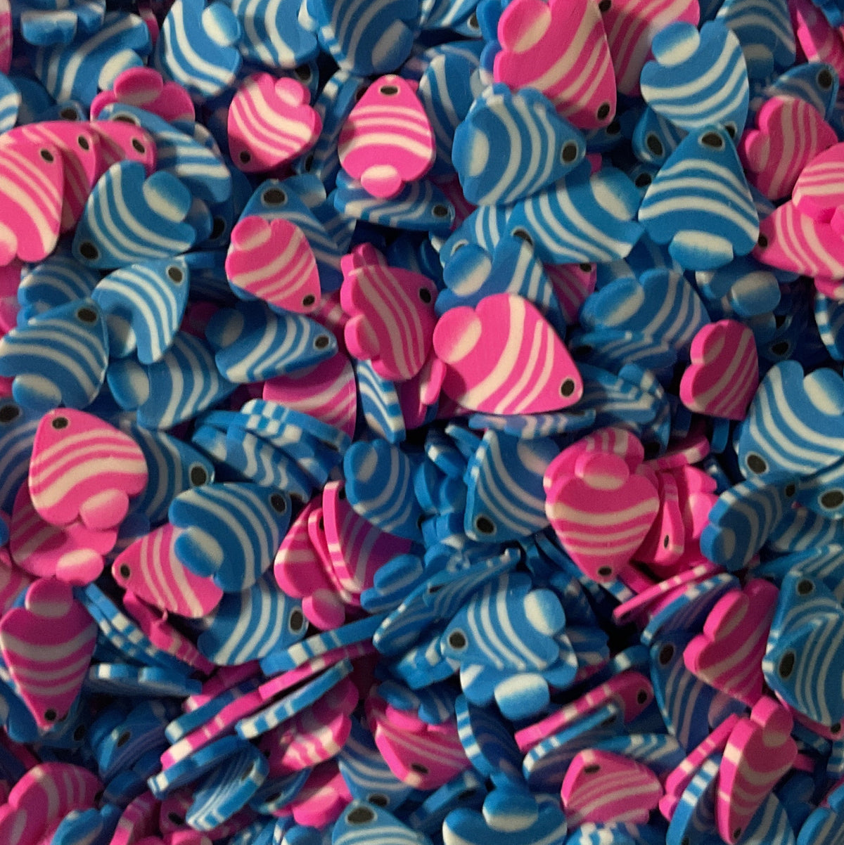 Fish Pink & Blue- Clay Shapes