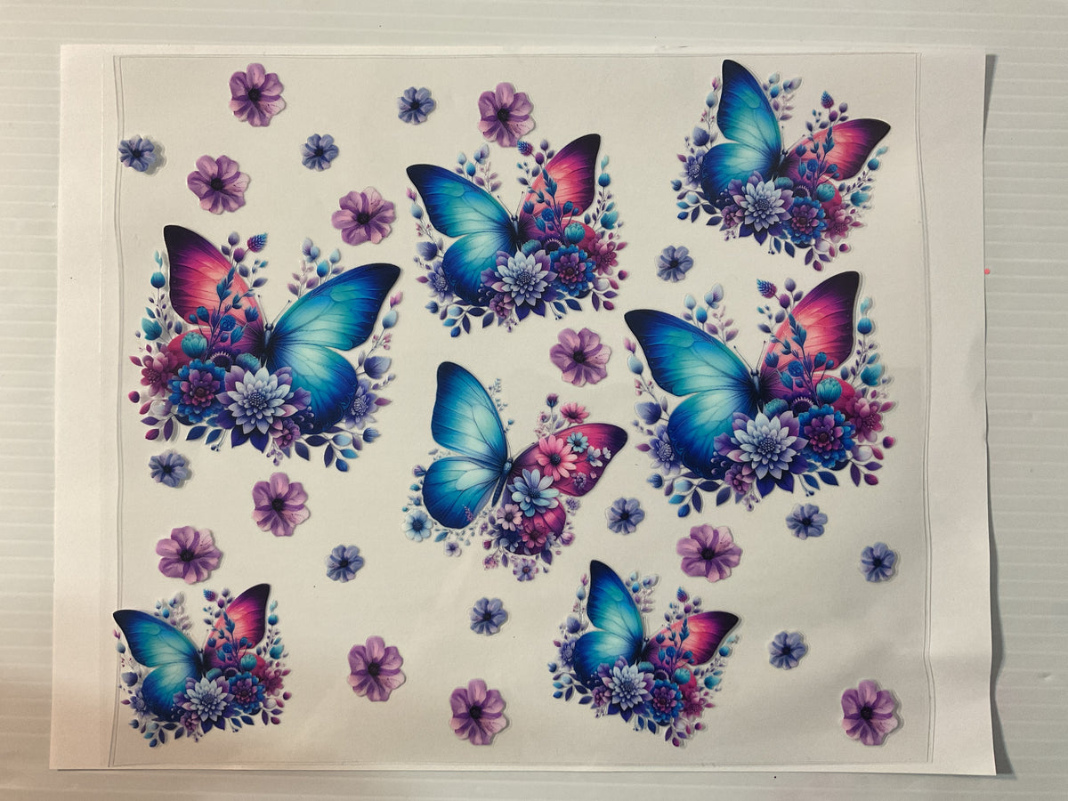 Butterflies - 20oz UV DTF