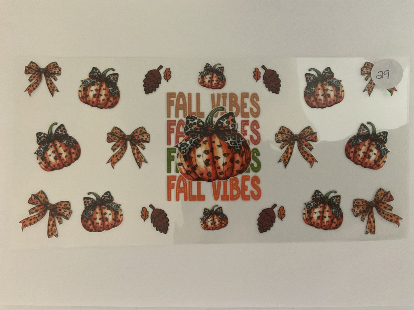 #29H - Fall Vibes - UV DTF