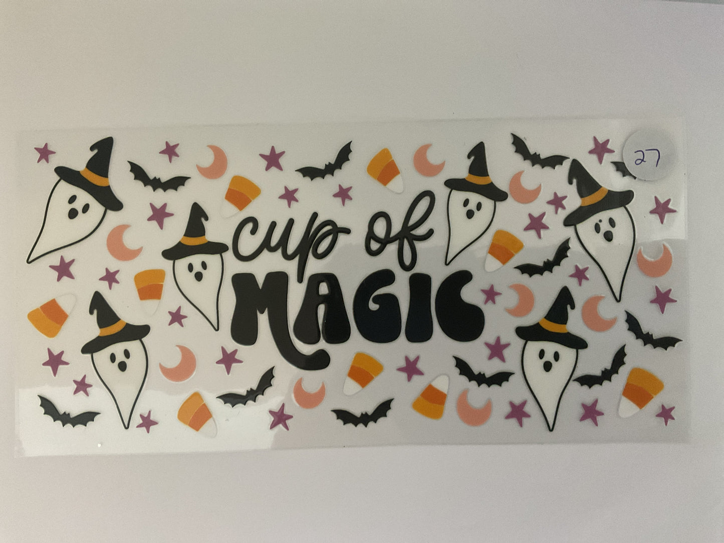 #27H - Candy Corn Ghosts - UV DTF
