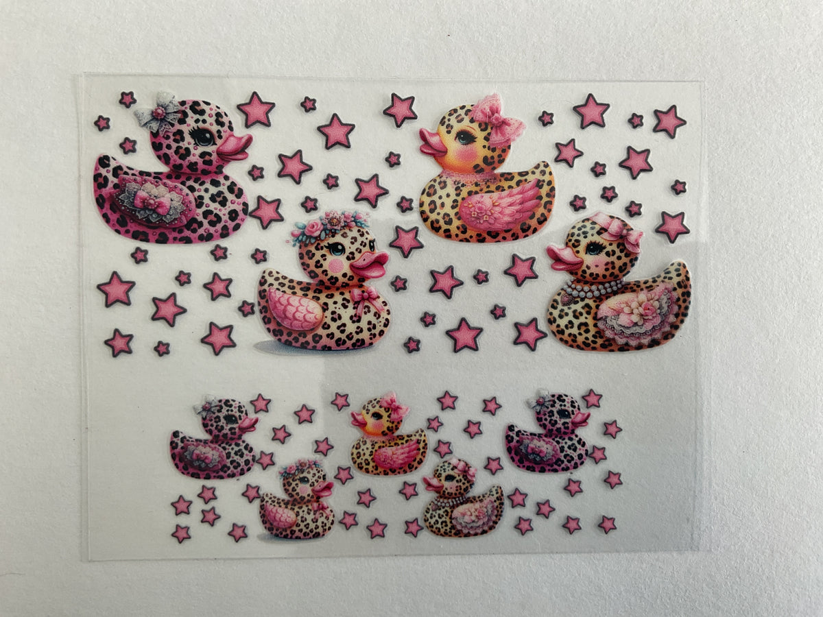 Leopard Ducks - Tumbler Keychain Wrap
