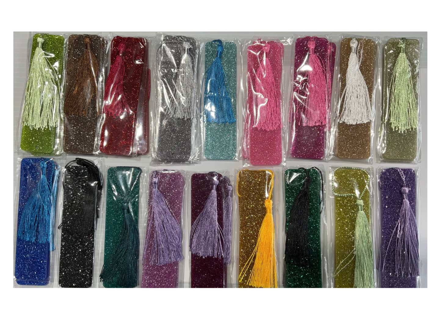 Acrylic Bookmarks - Fine Glitter Design