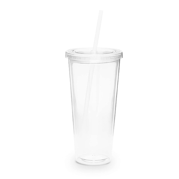 24oz Custom Acrylic Snow Globe Tumbler